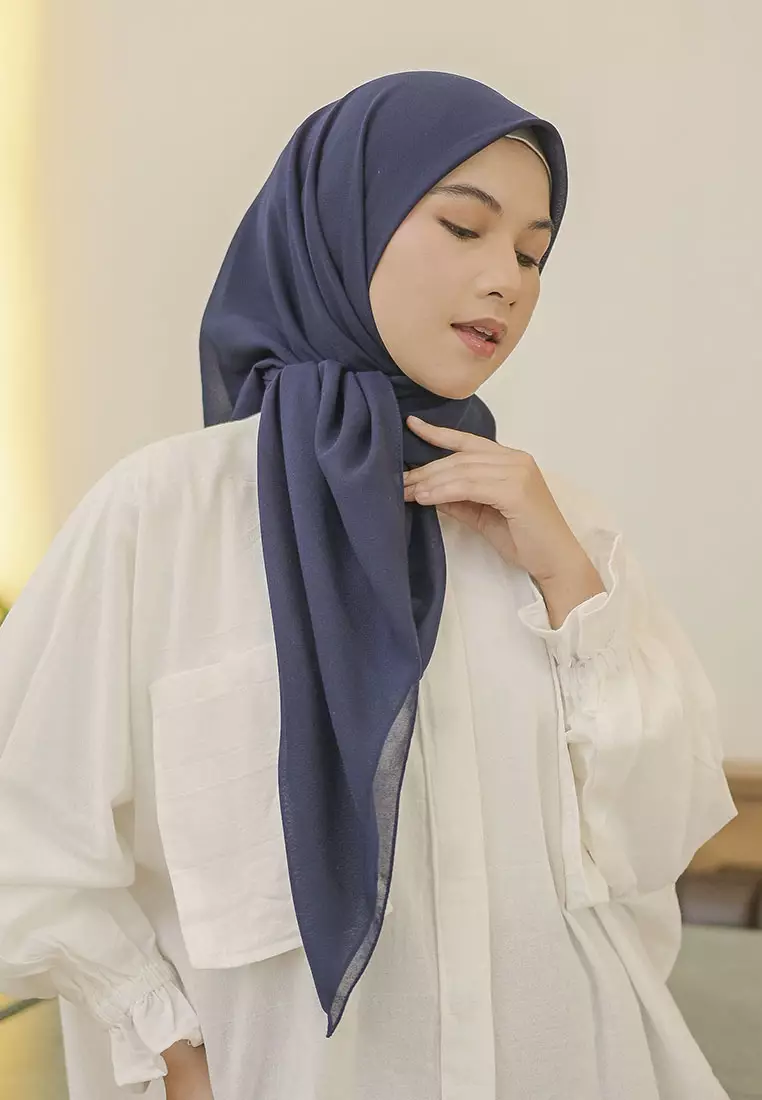 Haraa Voal Plain Navy
