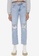 Trendyol blue Ripped Detailed High Waist Straight Jeans 35489AA3EBEE69GS_1