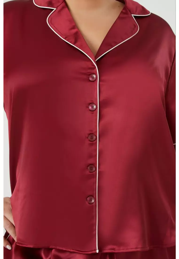 Forever 21 sales silk pajamas