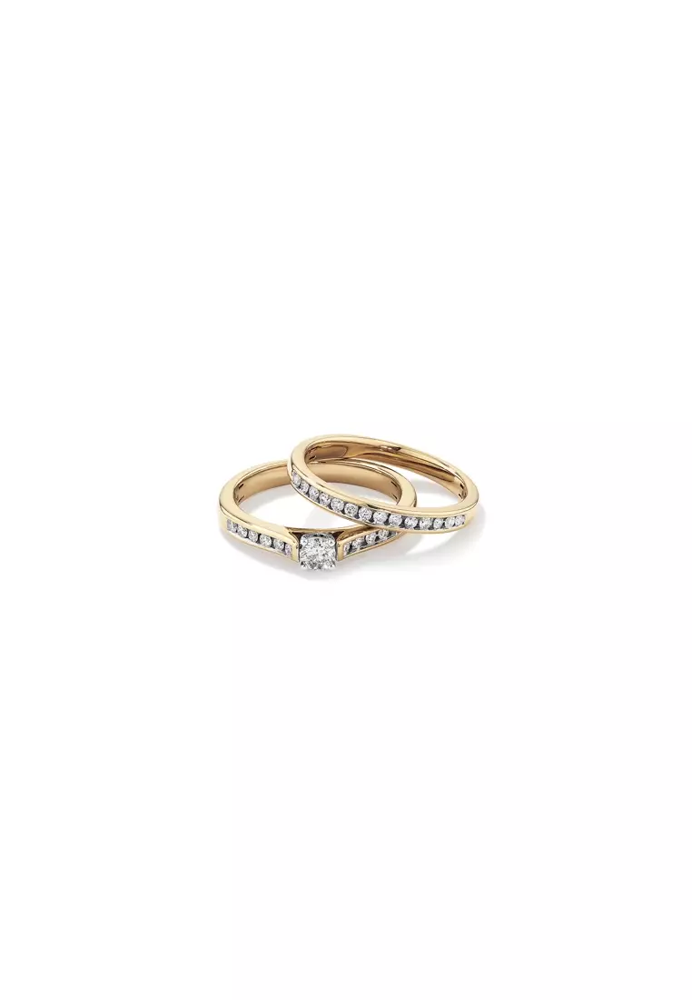 Cheap white gold sale wedding ring sets