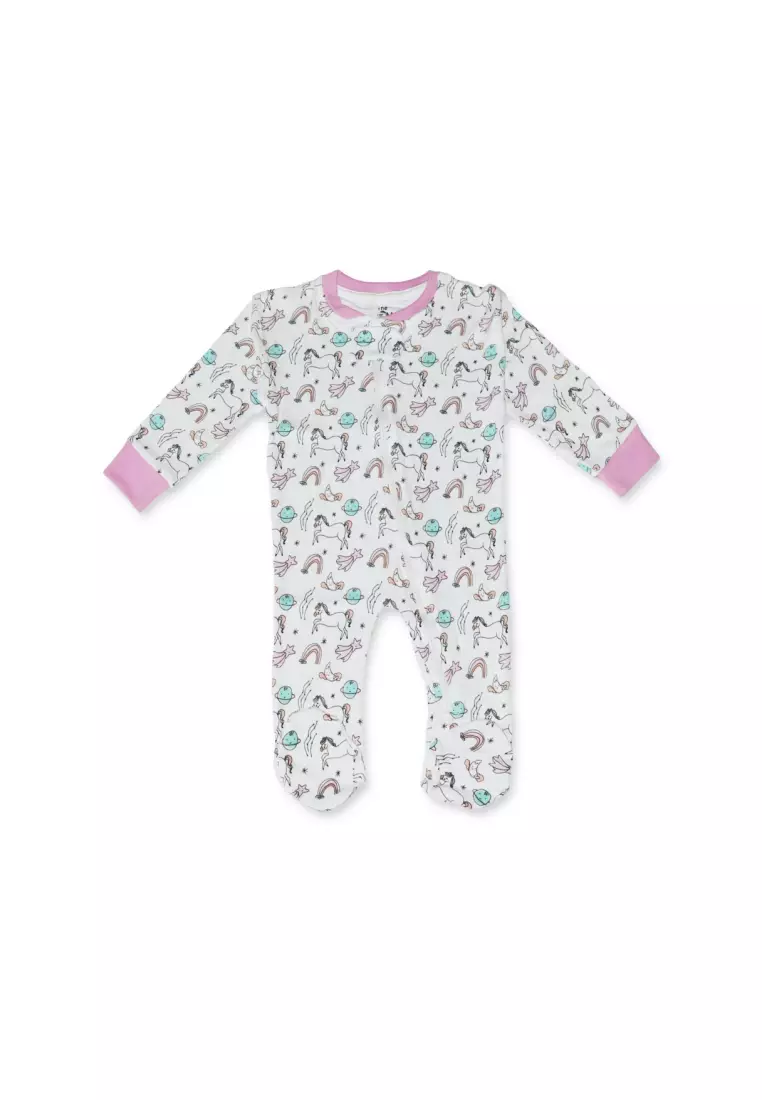 Buy THE MOM STORE Ride A Unicorn Footed Romper 2024 Online