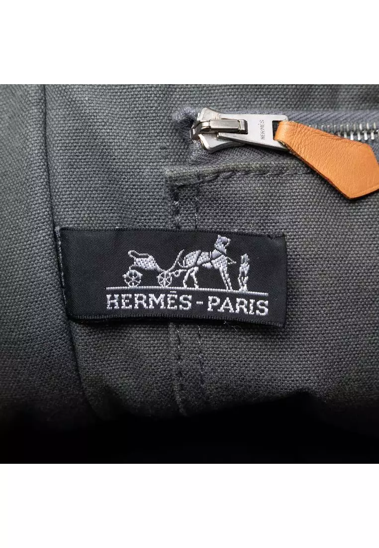 Pre-Loved Hermès Canvas Fourre Tout Pm