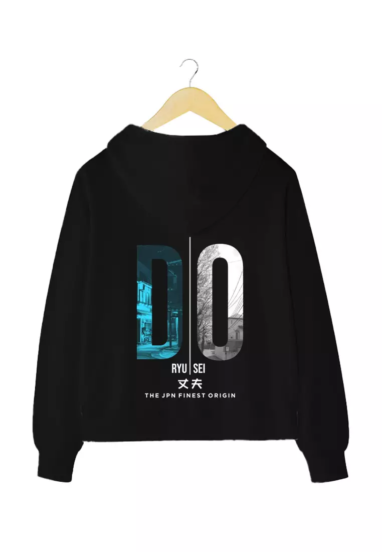 Ryusei Hoodie Boxy Able Full Black