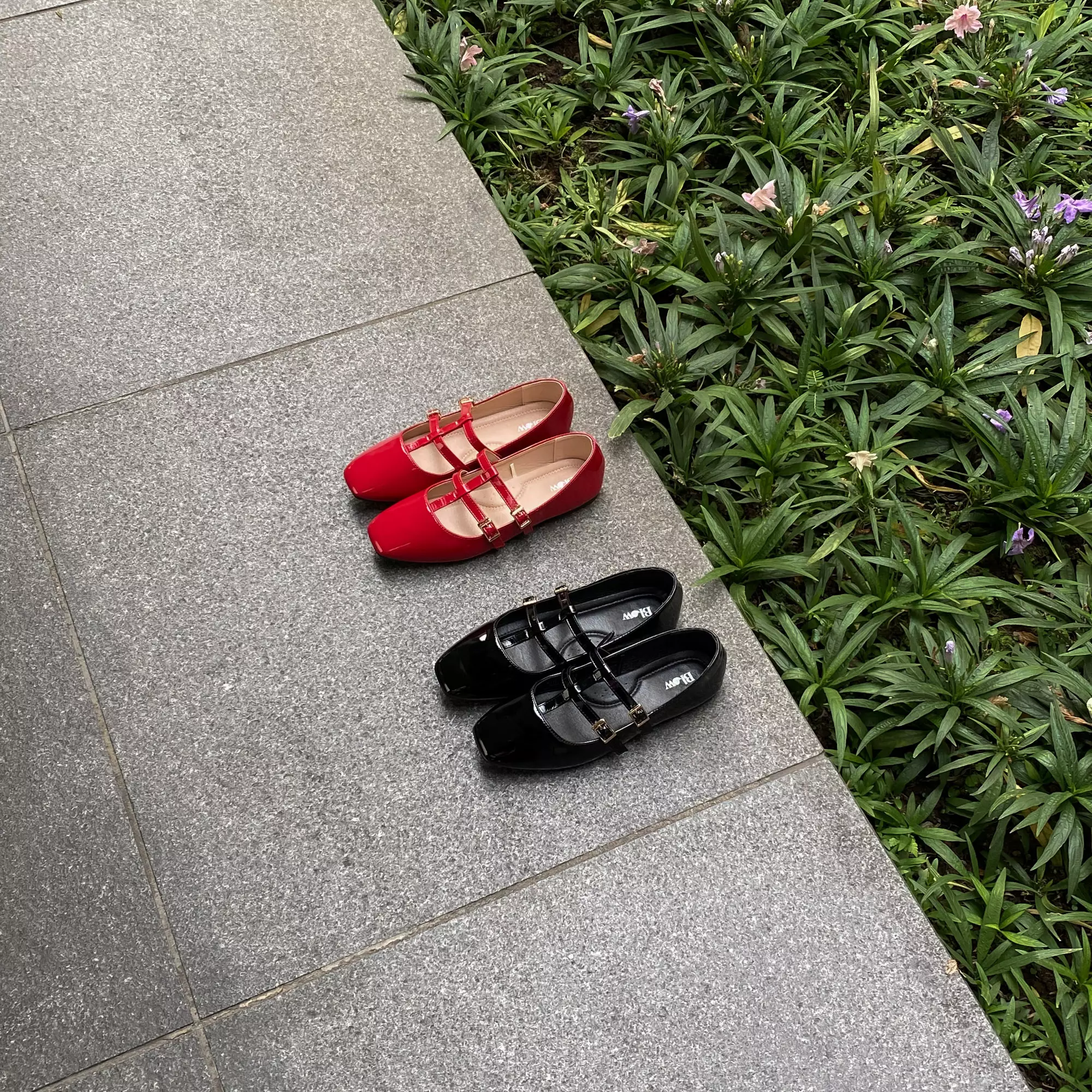 Blow Gio Mary Jane T Strap Flats Shoes Wanita BLWF 0017