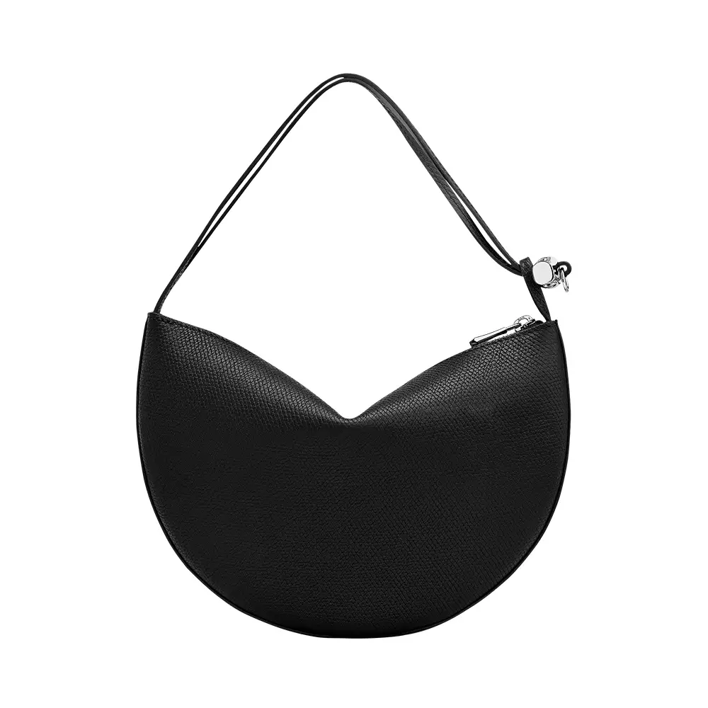 Le Roseau Leather Clutch Bag Black