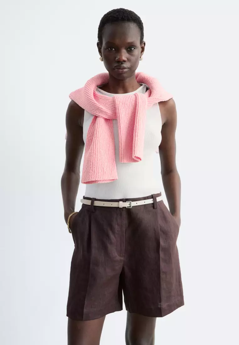 Tailored Linen Shorts