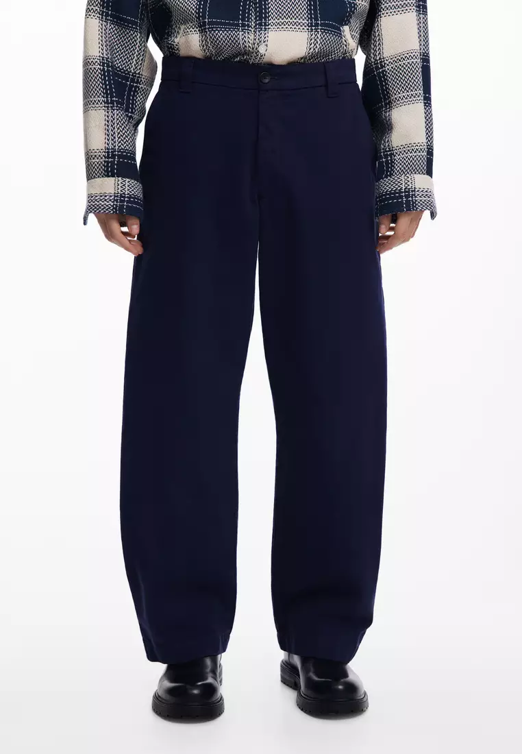 Structured straight pants