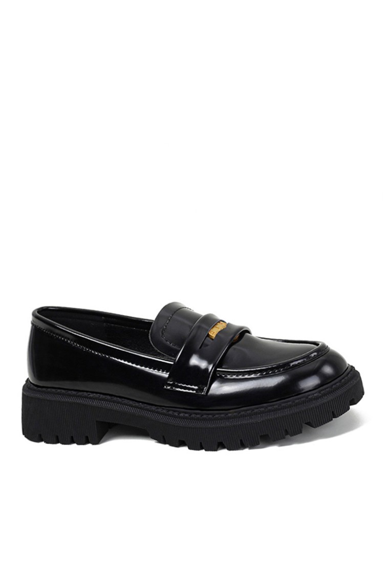 VANSA Shinny Patent Metal Buckle Loafers VSW-F668-31