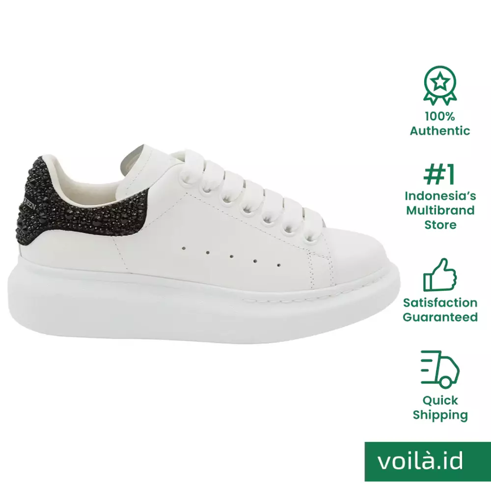 oversize crystal embellished sneaker alexander mcqueen