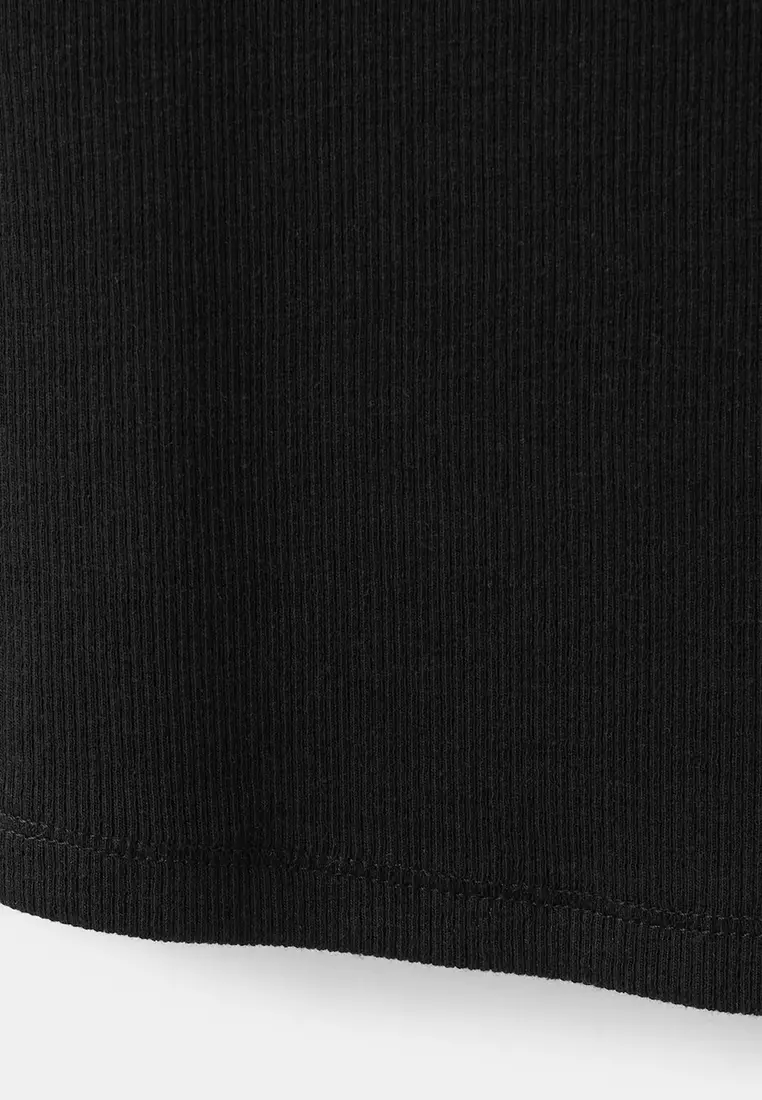 Ribbed Cotton-Blend Top
