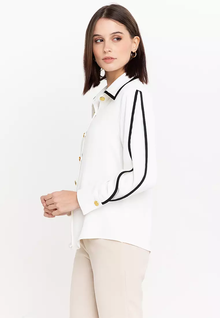 Elegant Long Sleeves Shirt Blouse