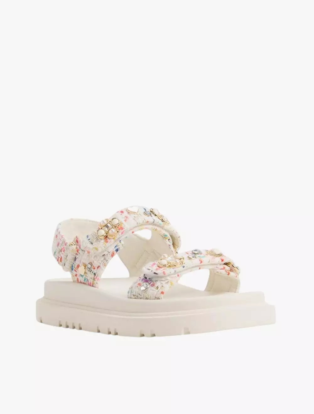 Aldo Gemima Women's Footbed Sandals - White/Multi