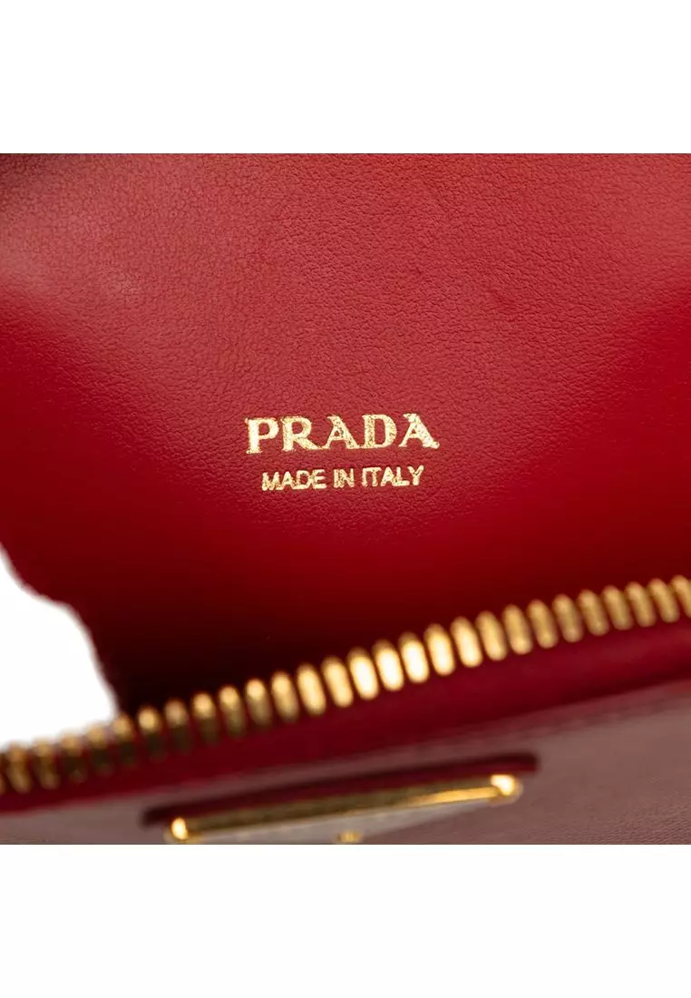 Pre-Loved Prada Saffiano Zip Phone Holder