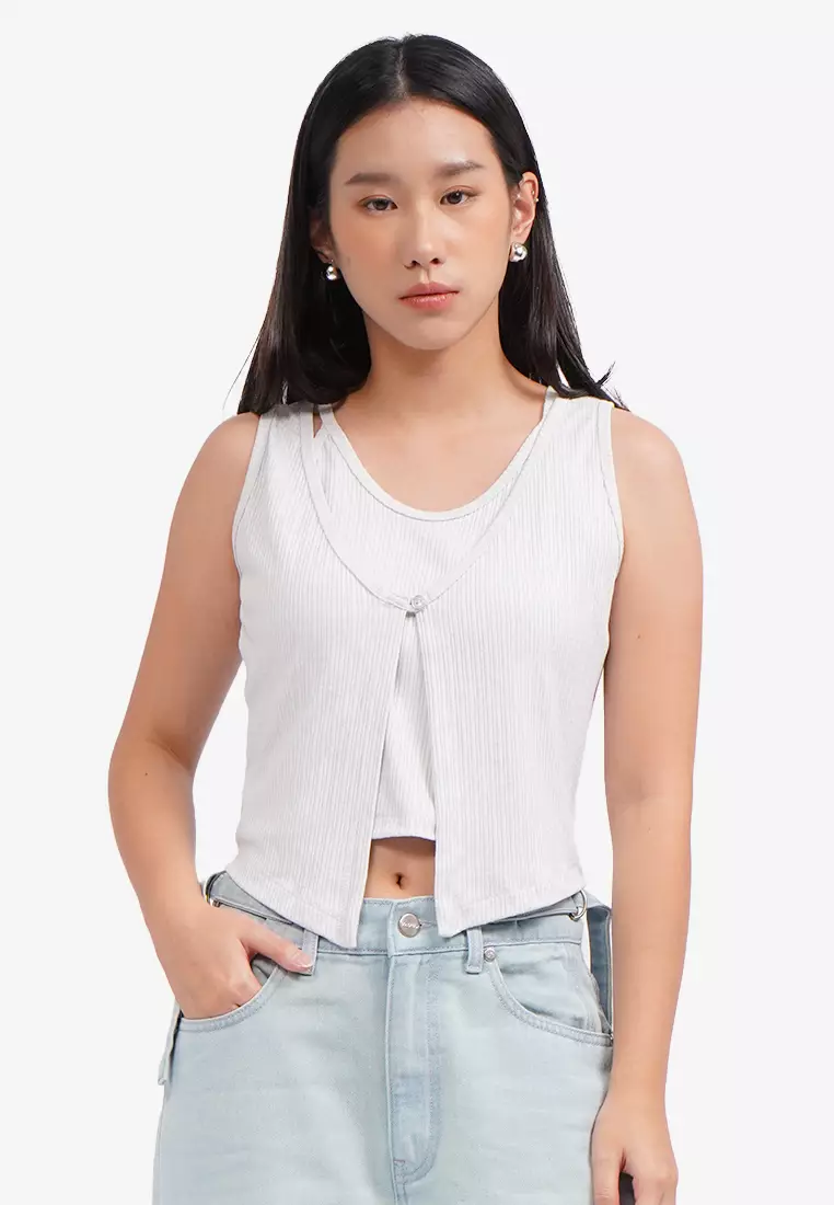 Double Layered Sleeveless Top