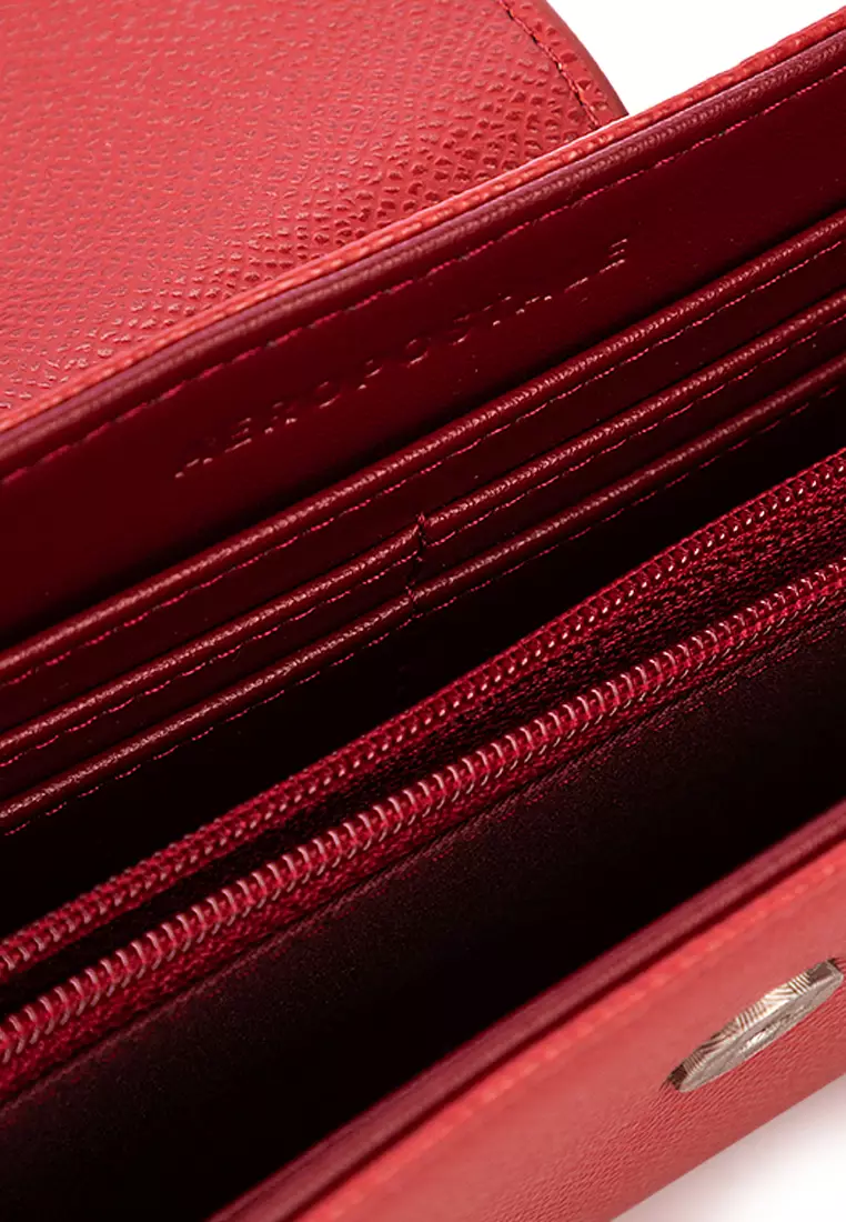 Buy Aeropostale Ladies Burnt Brick Big Wallet with Chain Body Strap