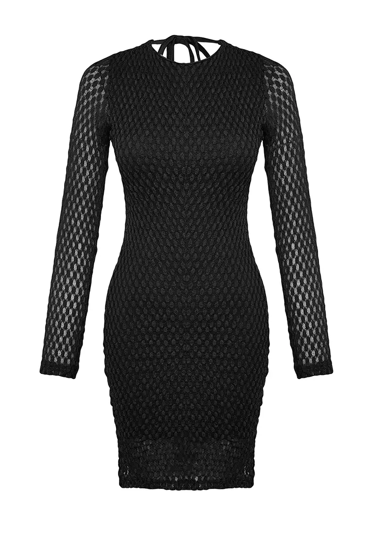 Jual Trendyol Textured Mini Knitted Dress Original 2024 Zalora Indonesia 1922