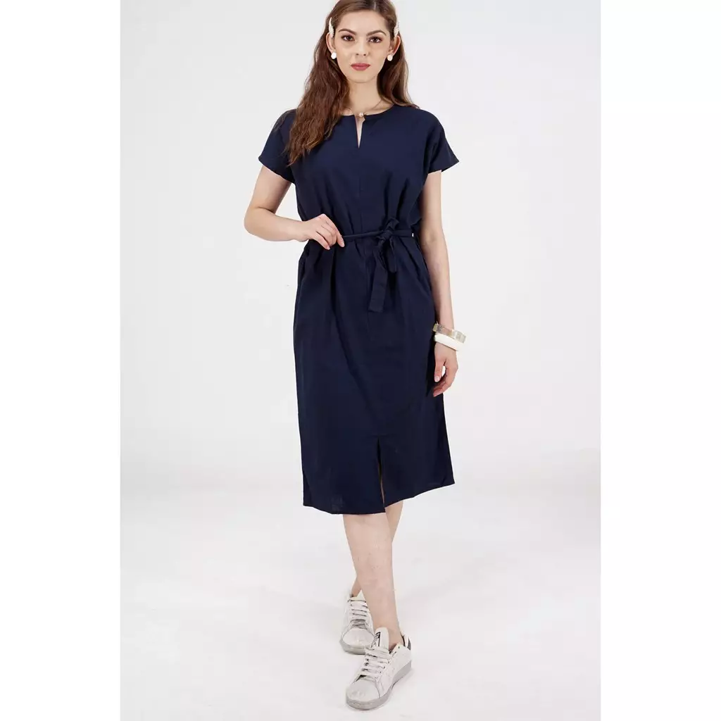 Dress Lengan Pendek Sydney Navy