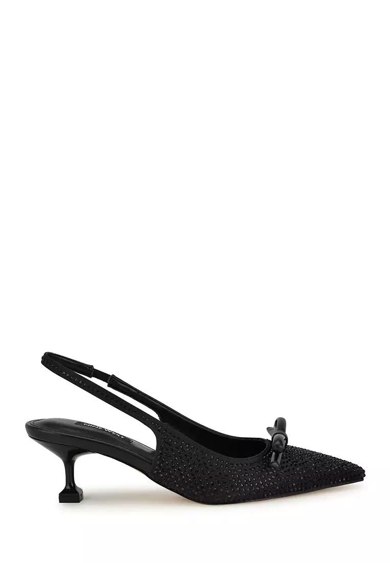 Discount on Nine West  shoes - SKU: Wunder2 Bow Slingback Black