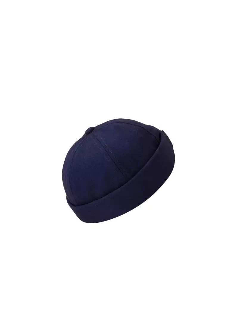 Topi Peci Miki Hat Kain Katun 55-60cm - J-56 - Navy Blue
