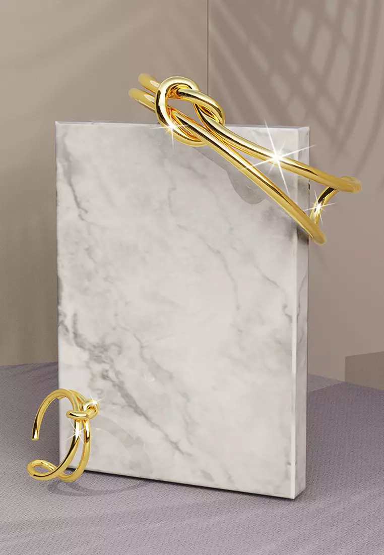 Bullion Gold BULLION GOLD Forever Knot Gold Ring 2023 Buy Bullion Gold Online ZALORA Hong Kong