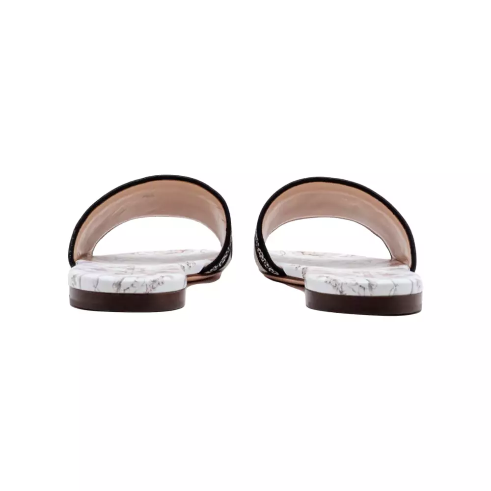 Dway Slide Millefiori Embroidery Flowers White Rose