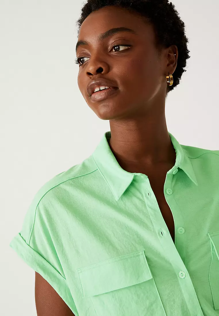 Jersey Collared Shirt