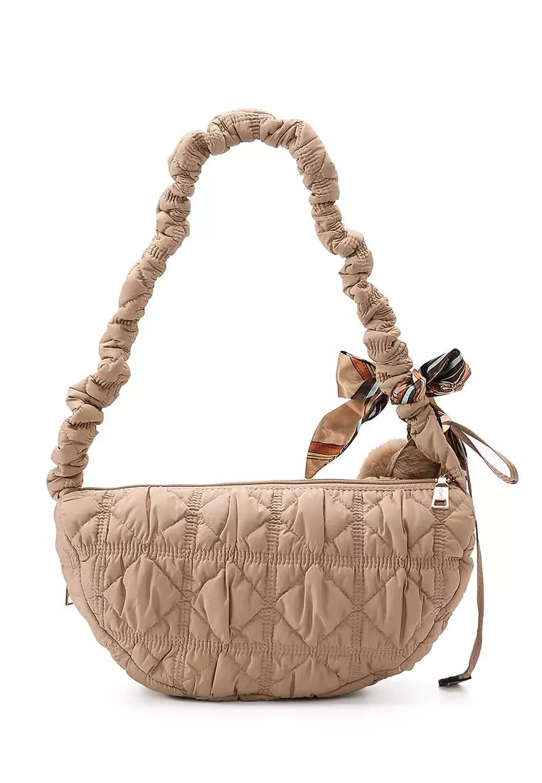 GYKACO KYUMI Khaki - Tas Wanita Sling Bag - Fashion Top Handle Bag (Import)