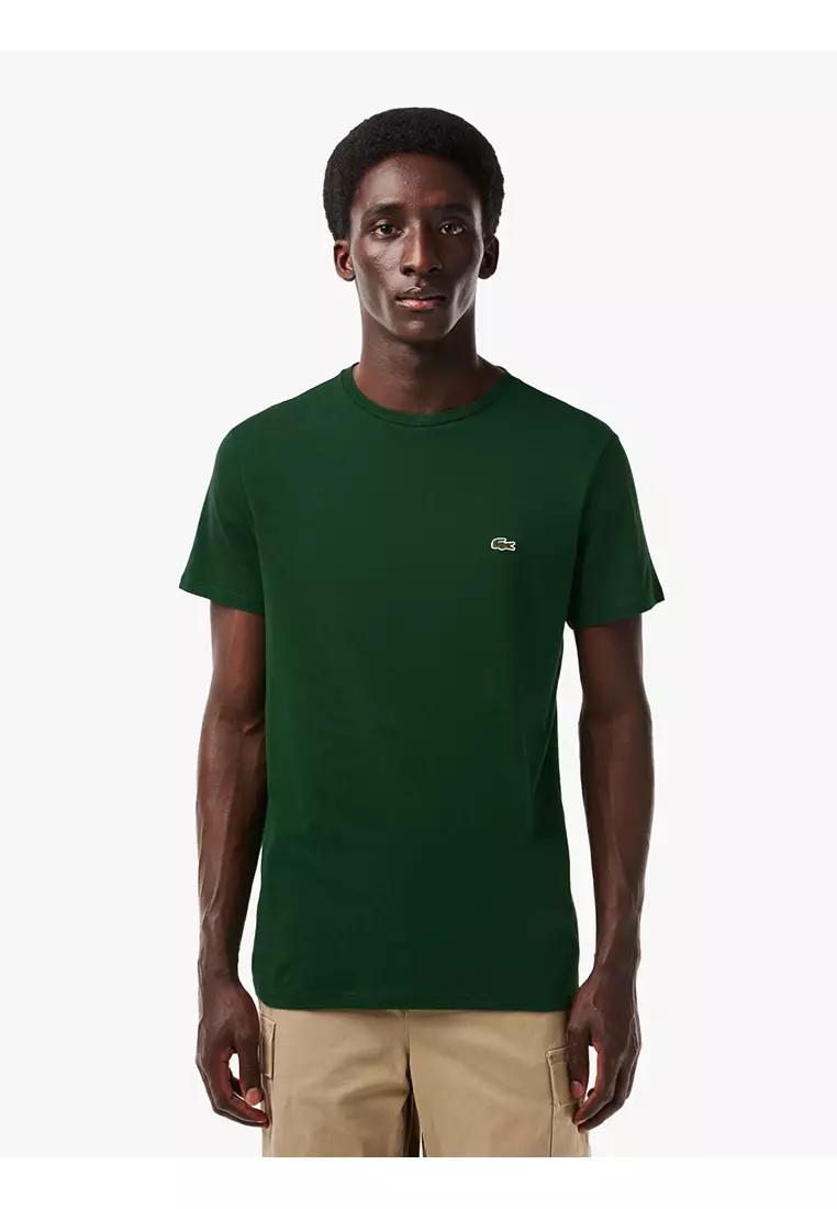 Regular Fit Pima Cotton Jersey T-shirt - Green