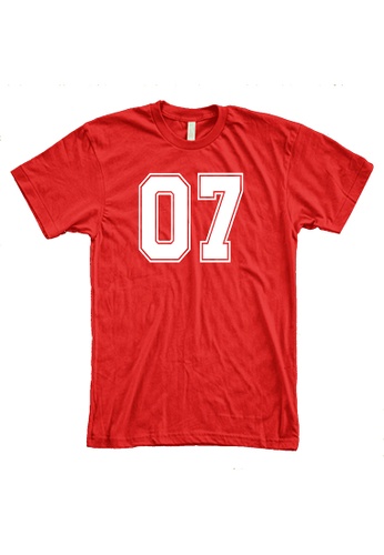 MRL Prints red Number Shirt 07 T-Shirt Customized Jersey 64CD0AA48E1AB1GS_1