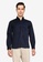FIDELIO navy Anchorage Embroidery  Long Sleeves Shirt 64D23AA94380F1GS_1