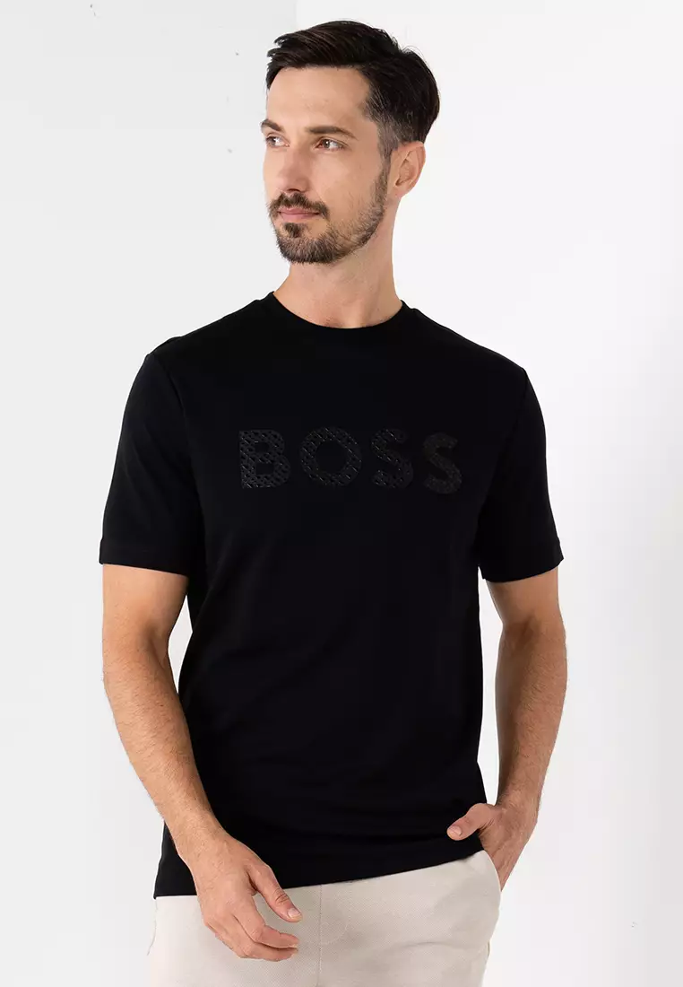 Boss Men's Monogram-Filled Logo T-Shirt