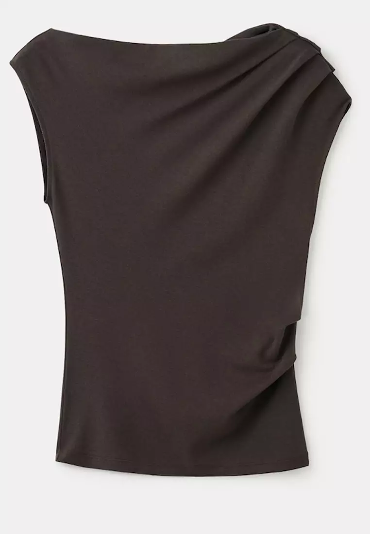 Asymmetric Ruched Top