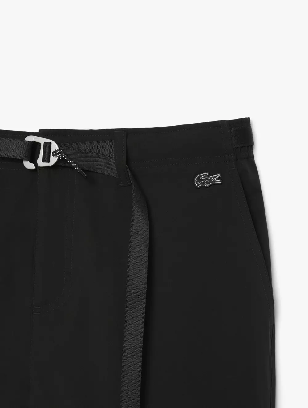 Straight Fit Stretch Chino Pants - Black