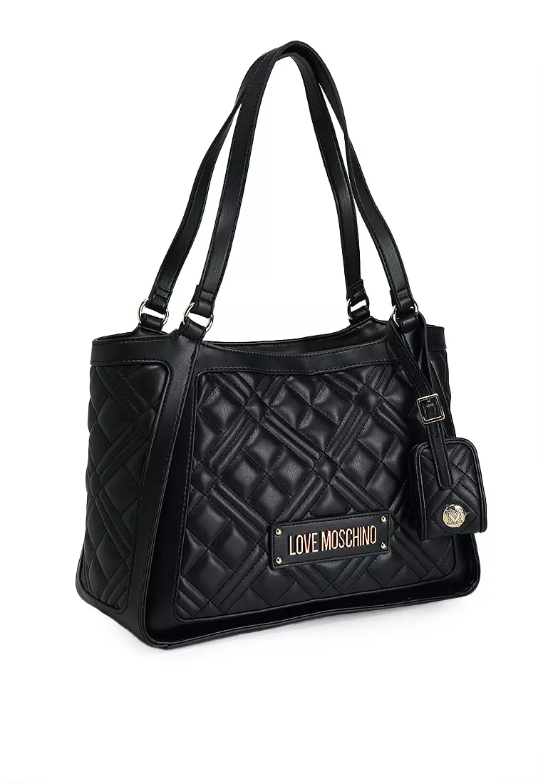 Logo Quilted Tote Bag (nt)