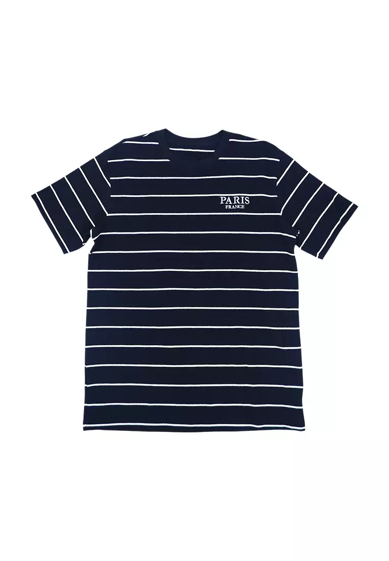 Men's Graphic Stripes T-Shirt "Paris"
