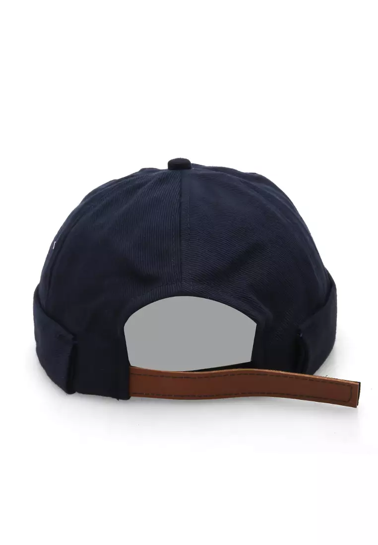 Kai Topi Peci Miki Hat Polos Pria Wanita Uniqe Design Material Cotton ORIGINAL - Navy