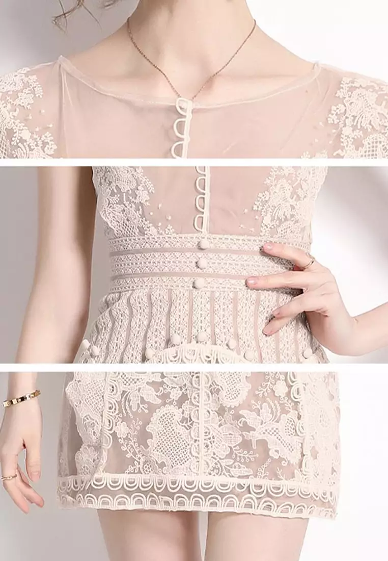 Elegant outlet embroidered dress