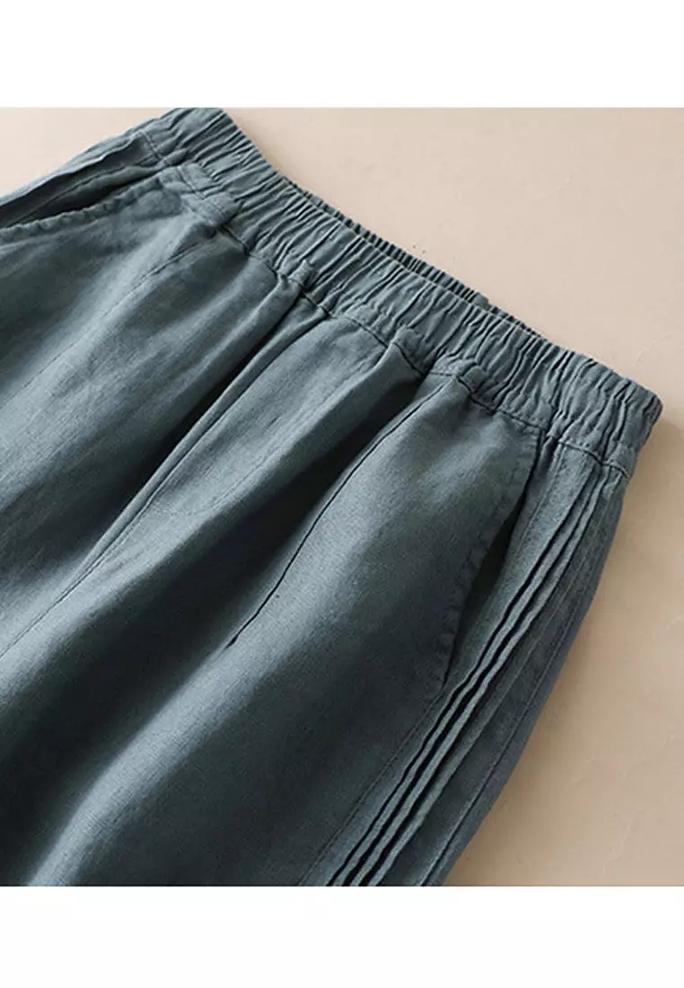 Loose Straight Cotton-flax Pants RZ9031
