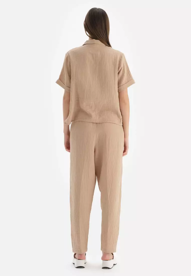 Beige Trousers, Beachwear for Women