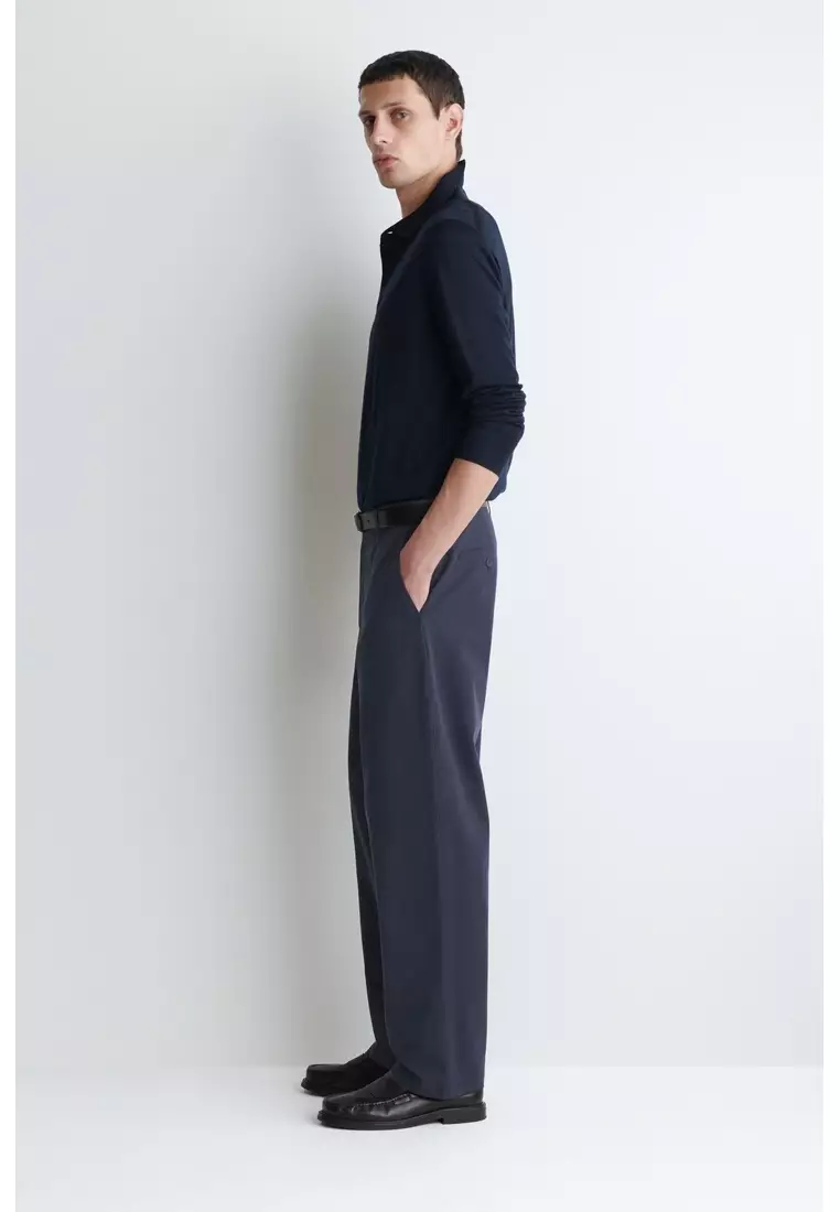 COTTON REGULAR-FIT STRAIGHT-LEG CHINOS