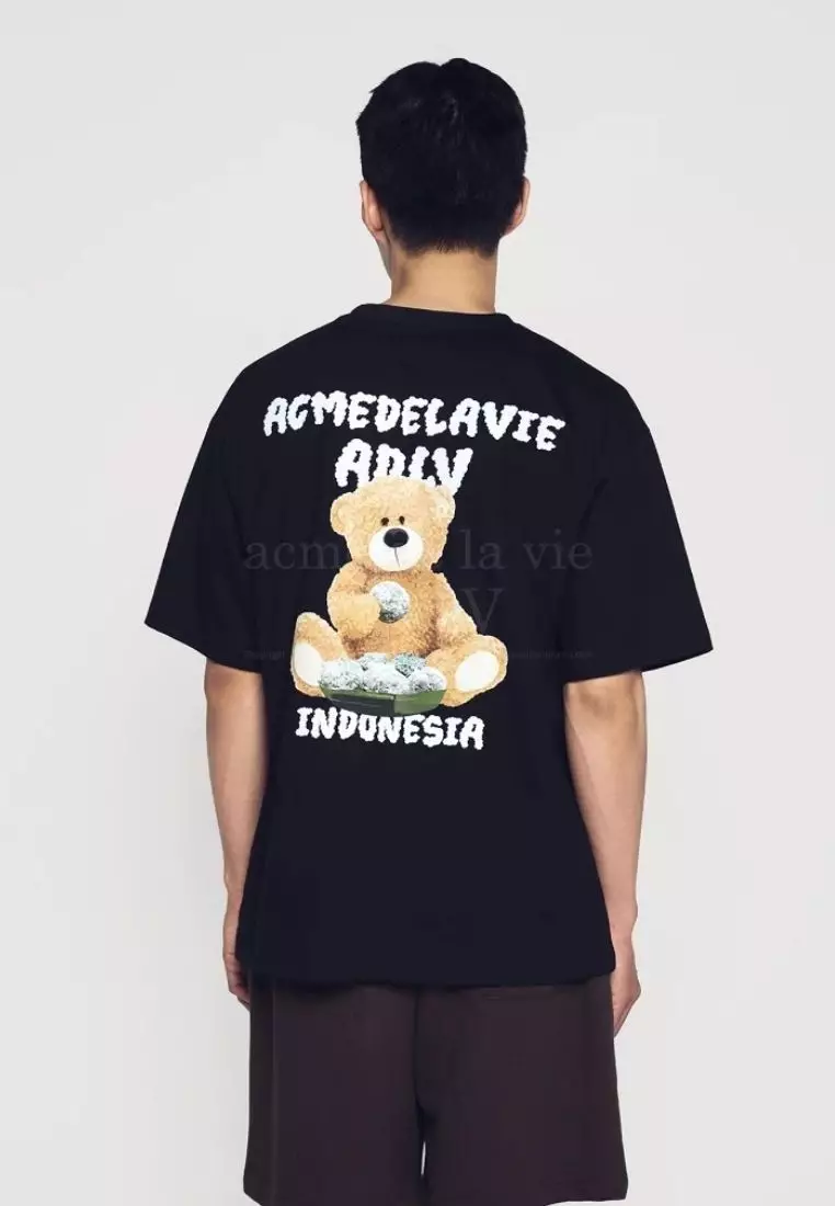 KLEPON BEAR ARTWORK Short Sleeve T-Shirt Black