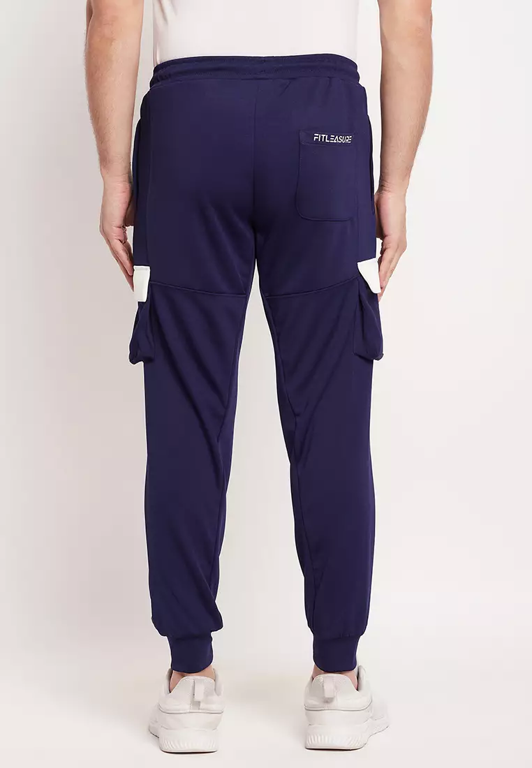 Mens Blue Active Workout/Running Jogger Pants