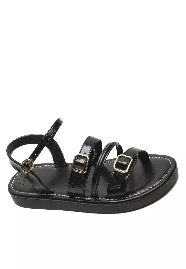Discount on Twenty Eight Shoes  shoes - SKU: Buckle Strap Flat Sandals Ww020-1