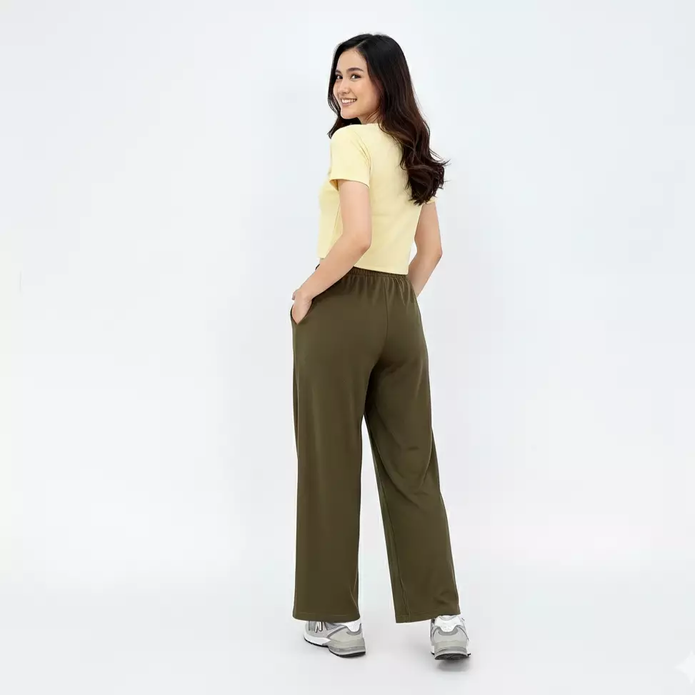 Celana Panjang Wanita - Kulot Cotton Basic Raya