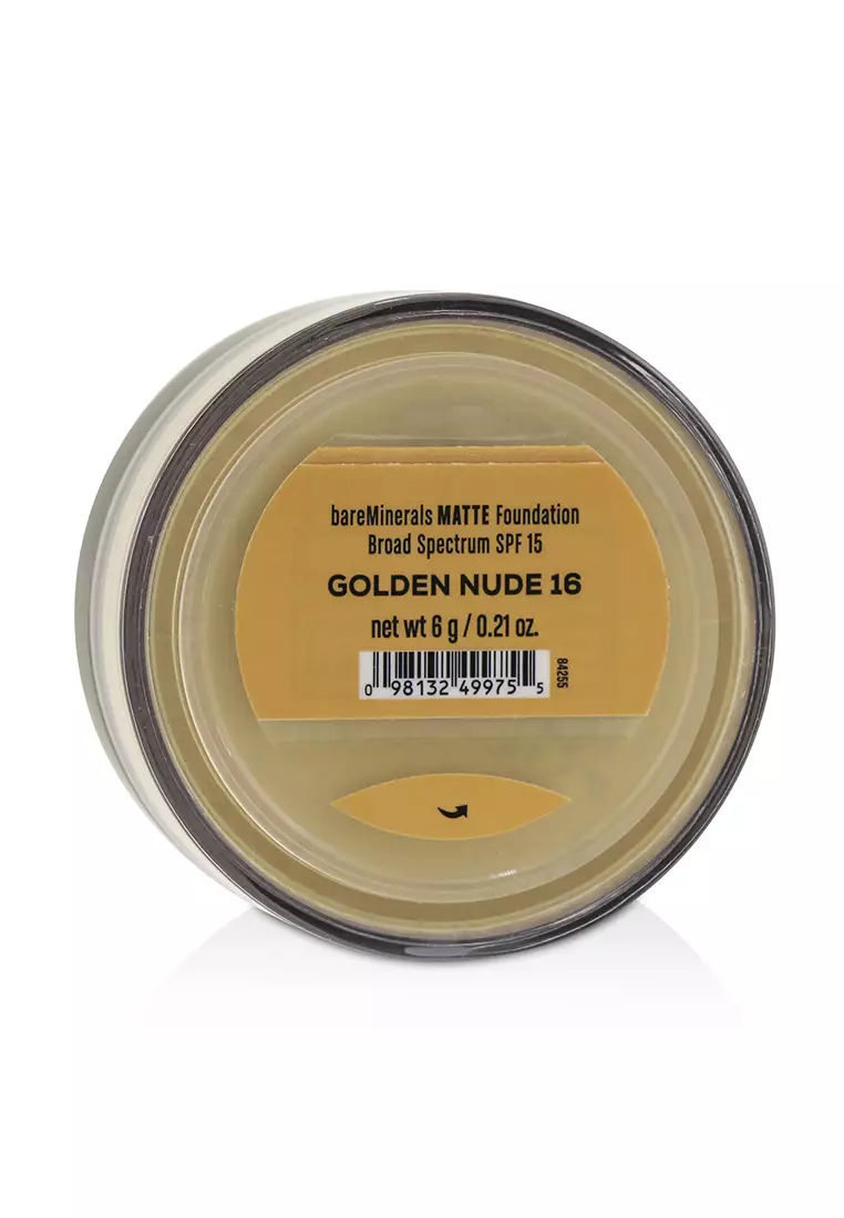 Bareminerals - Bareminerals Matte Foundation Broad Spectrum Spf15 - Golden Nude 6g/0.21oz