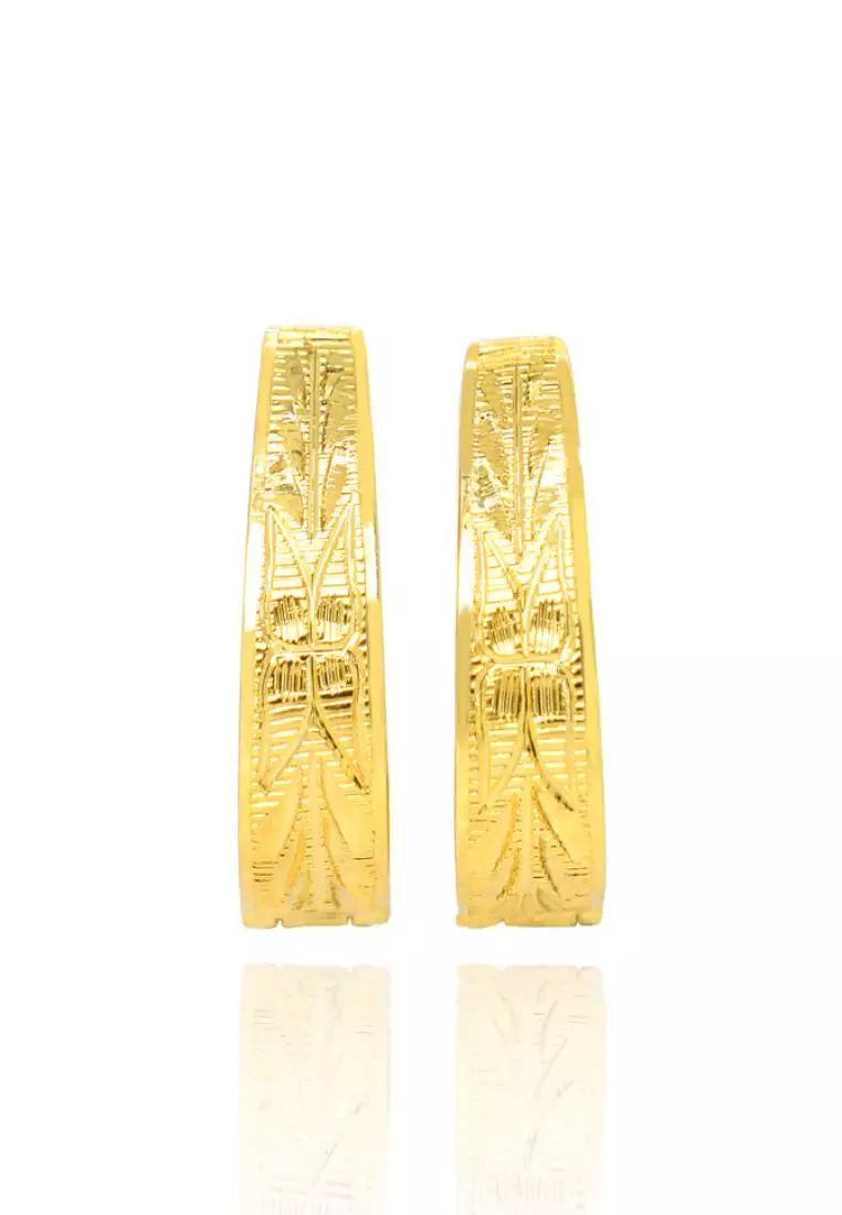 Buy DS Jewelry LCA3293 14KYG Creolla Earring 2023 Online ZALORA