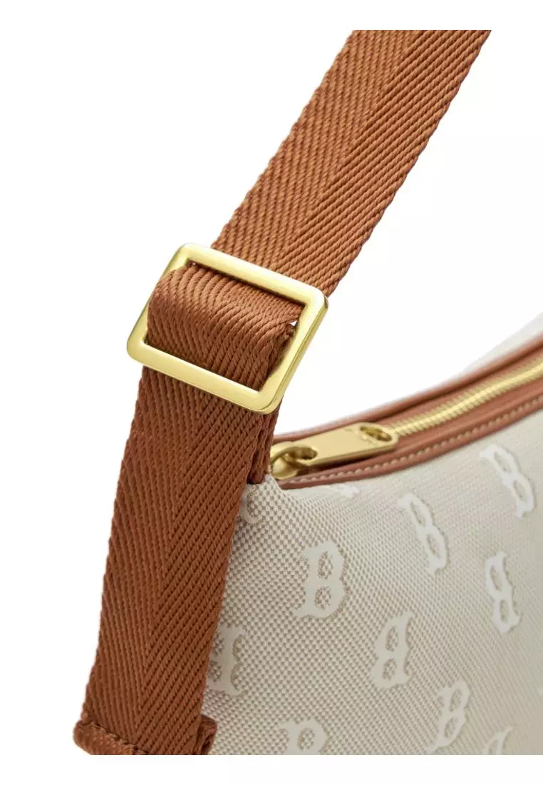 CLASSIC MONOGRAM JACQUARD HOBO BAG BOSTON RED SOX