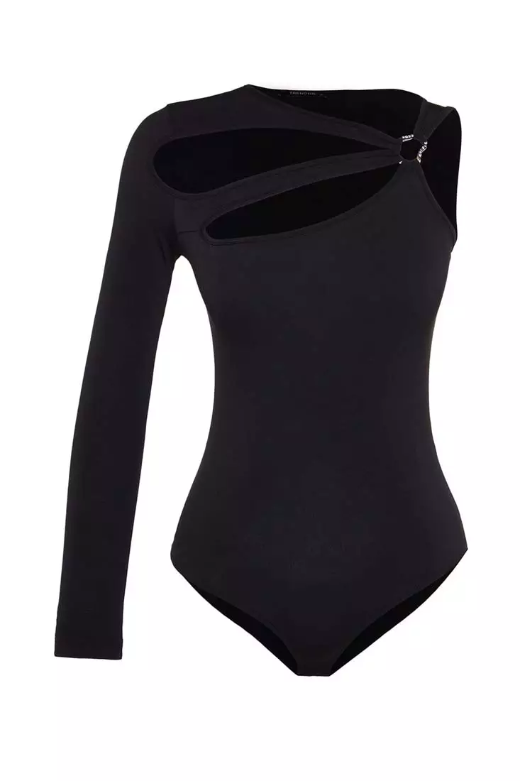 Buy Trendyol Cut Out Bodysuit Top in Black 2024 Online