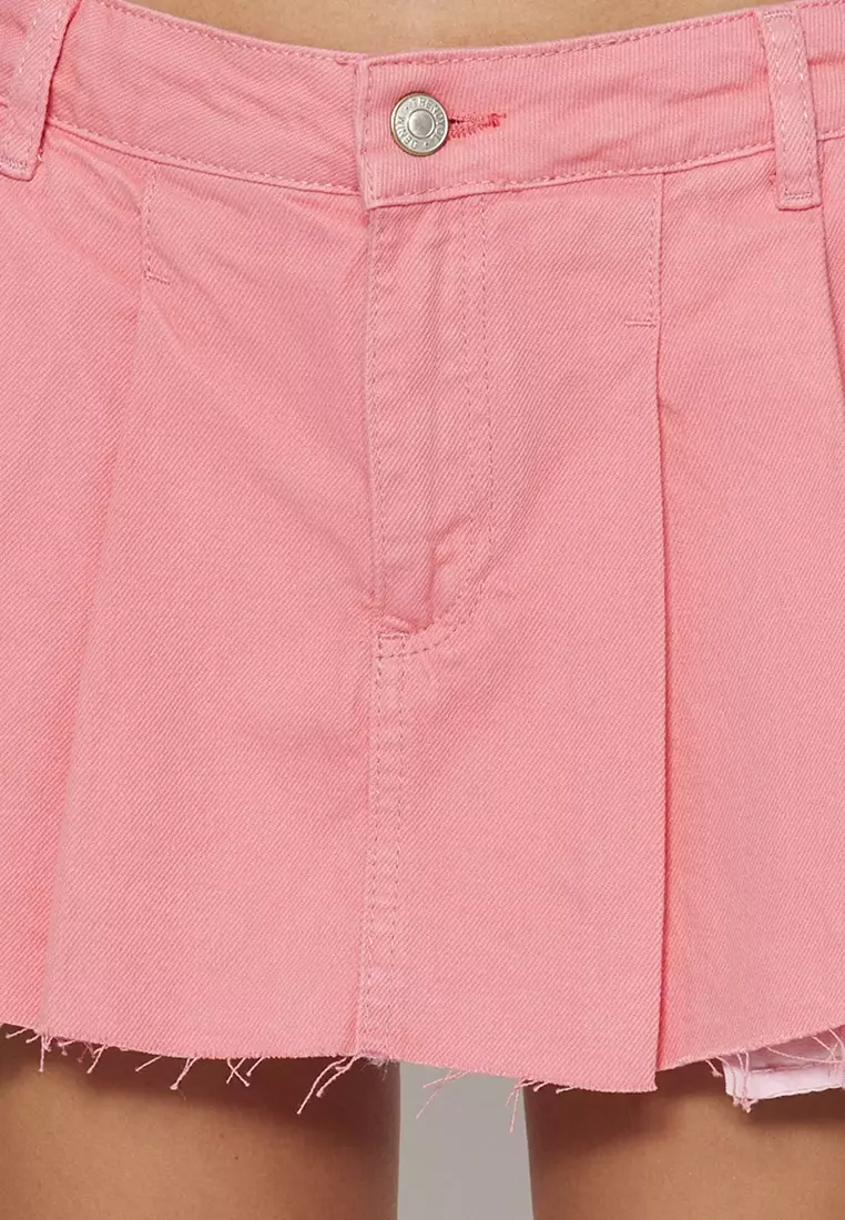 Buy Trendyol Denim Shorts Skirt 2024 Online ZALORA