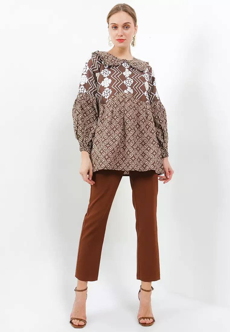Seno Blouse Batik Wanita Exclusive Premium Casual Modern